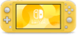 Console Nintendo Switch Lite de couleur jaune.